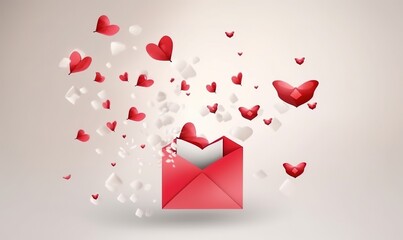 Sending love with a heart-filled Valentines Day letter