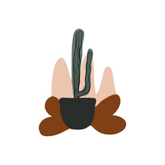 various doodle shapes and objects. Abstract contemporary modern trendy vector illustration. All elements are isolated.