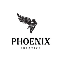 Fototapeta na wymiar Phoenix logo design vector illustration 