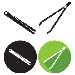 tweezers icon vector