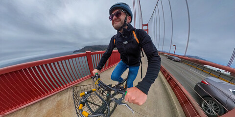 Bike the Bridge as a cycle motto when you cross the San Francisco attraction 