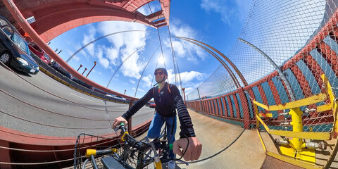 Bike the Bridge as a cycle motto when you cross the San Francisco attraction 