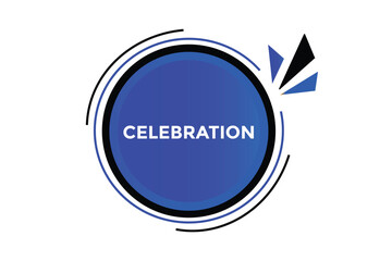 Celebration button web banner templates. Vector Illustration 
