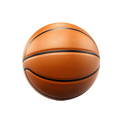 Basketball isolated on white png transparent background