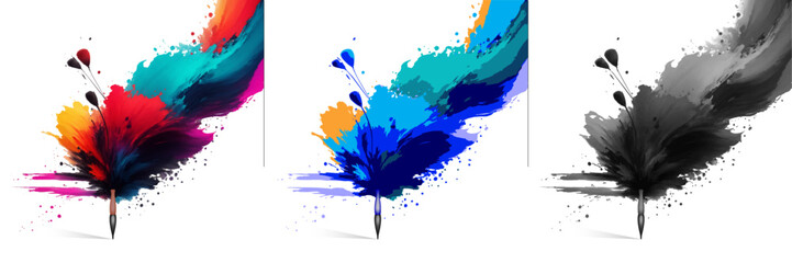 Dream Shaper Creative brush background for any graphic design