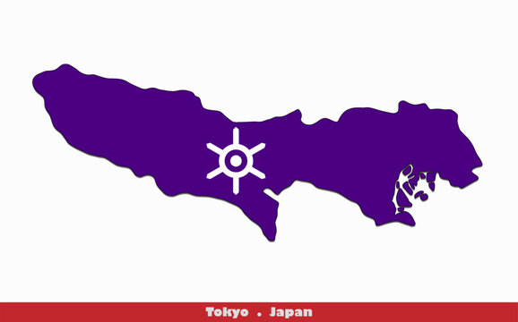 Tokyo Flag -  Prefectures of Japan (EPS)