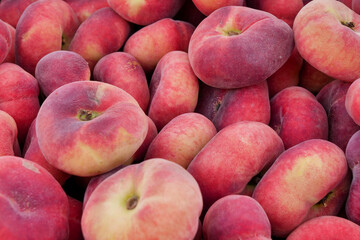 Saturn peach or chinese flat peaches