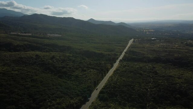 Highway 154 and Santa Ynez Mountains, Santa Ynez, California
