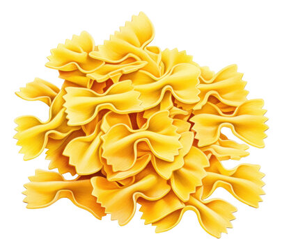 Watercolor hand drawing of Farfalle pasta isolated. illustration