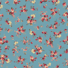 An old-fashioned rose flower pattern perfect for textiles,