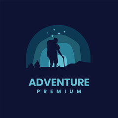 Adventure logo design vector illustration