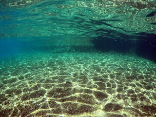 Fototapeta na wymiar Underwater world of Mediterranean Sea. Turkey