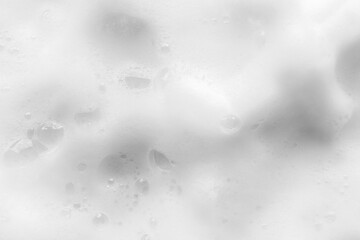 Abstract white soap foam bubbles texture background