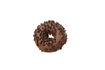 PNG, brown donut isolated on white background