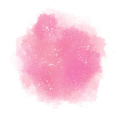 Pink Abstract Watercolor Art Illustration