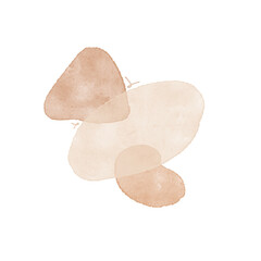 Abstract Watercolor Shape Illustration  Art.