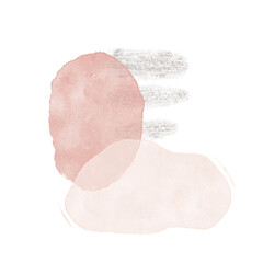 Abstract Watercolor Organic Shape Illustration