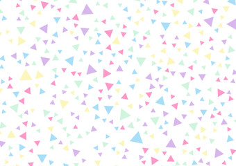 Triangle random cute colorful pattern vivid banner background