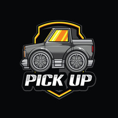 Obraz premium vector illustration of toy cars mascot logo