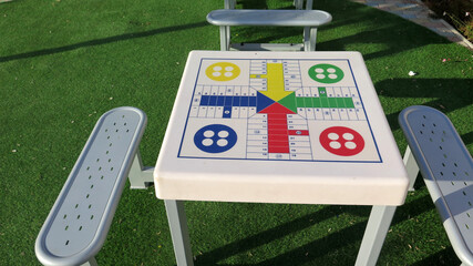 Games tables at children park