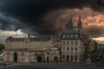 Fototapeta premium Abbaye aux hommes de Caen, Calvados, France.