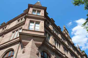 old prussian hall in strasbourg in alsace (france)