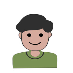 Man cartoon icon. Male avatar person people and human theme. Isolated design. Vector illustration