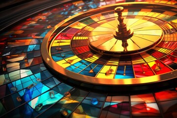 Naklejka premium カジノのルーレット,Generative AI AI画像