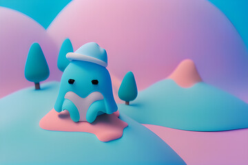 shell and starfish. Generative AI