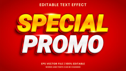 Special sale promo 3d editable text effect