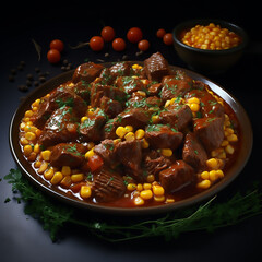 stew with vegetables and beef