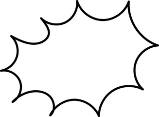 Speech bubbles hand drawn sketch vector image. Vector set hand drawn chat bubble.