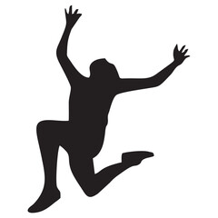 person jumping silhouette