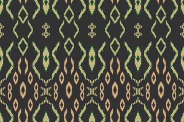 Seamless fabric pattern with traditional ornaments Design for backgrounds, carpets, wallpapers, clothes, wraps, batik, fabrics.