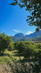 A beautiful mountain on the island Mallorca at Tramuntana
