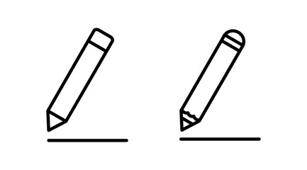 Edit icon vector. edit document sign and symbol. pencil