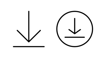 Download icon vector. Downloading vector icon