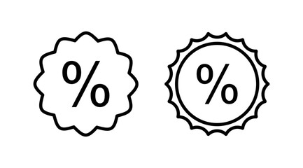 Discount icon vector. shopping tags. percentage icon