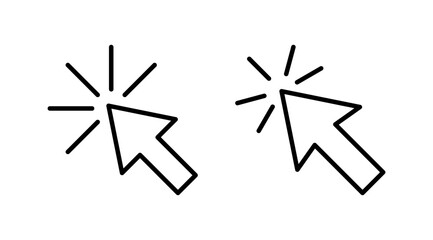 Click icon vector. cursor icon vector. pointer sign