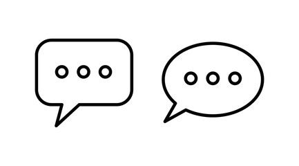 Chat icon vector. Chat Icon in trendy flat style isolated. Speech bubble symbol