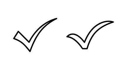 check icon vector. check mark icon. check list button icon.