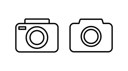 Camera Icon in trendy flat style isolated. Camera symbol web site design