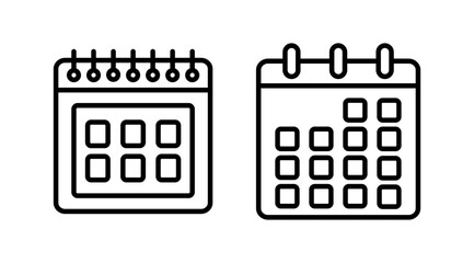 calendar icon vector. Calender symbol
