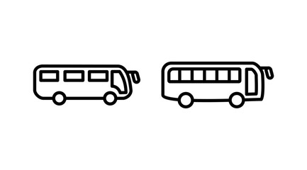 Bus icon vector. bus vector icon