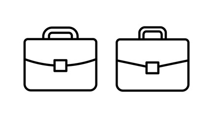 Briefcase icon vector. Portfolio vector icon. suitcase icon