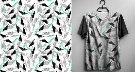 T-shirt dressing seamles pattern fabric - 624698394