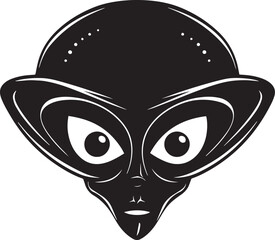 Obraz premium Alien head vector illustration, SVG 