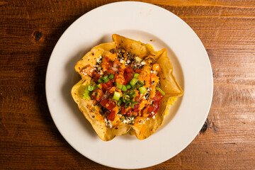 Taco salad with chicken