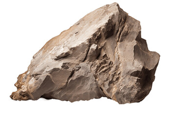 Natures Stone Isolated Rock Stone Boulder Mountain Clay and Ore on Transparent Background. Generative AI