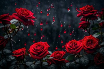 red roses generated by AI tool
